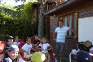 an English language summer camp outside Madrid