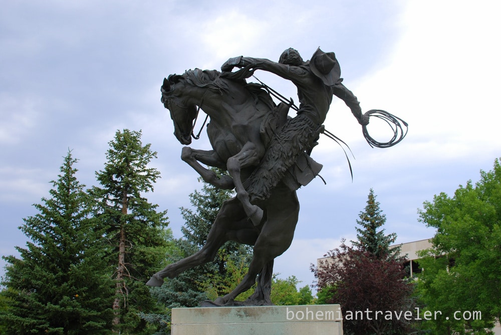 state capitol building statue Cheyenne