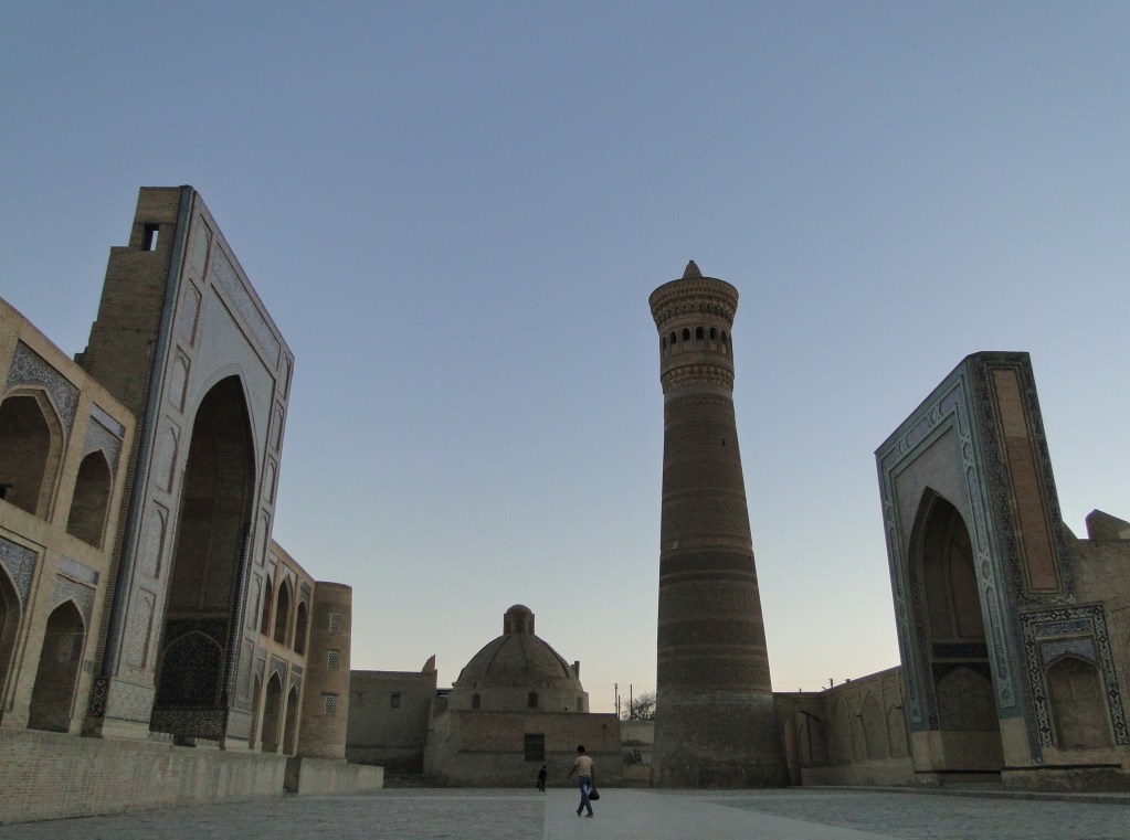 The Kalon minaret dominates the old city’s skyline. According to legend, Genghis Khan was so impressed by the structure that he ordered it spared as the rest of the city burned.