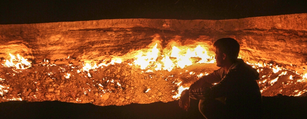 Turkmenistan Darzava Gas Crater Gates of Hell