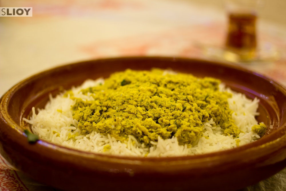 Qsheed - a traditional Emirati food made of baby shark and local spices.