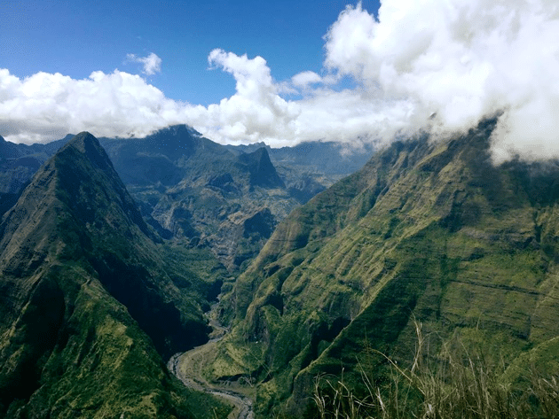 Cirque de Mafate as seen from the Cap Noir hiking trail Réunion Island