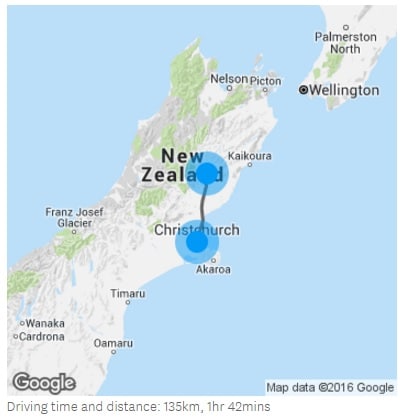 New Zealand Touring Route