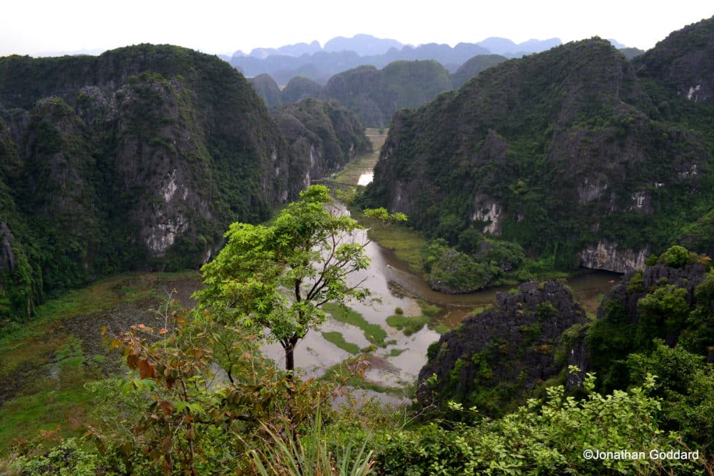 Tam Coc from above Alternatives to Halong Bay
